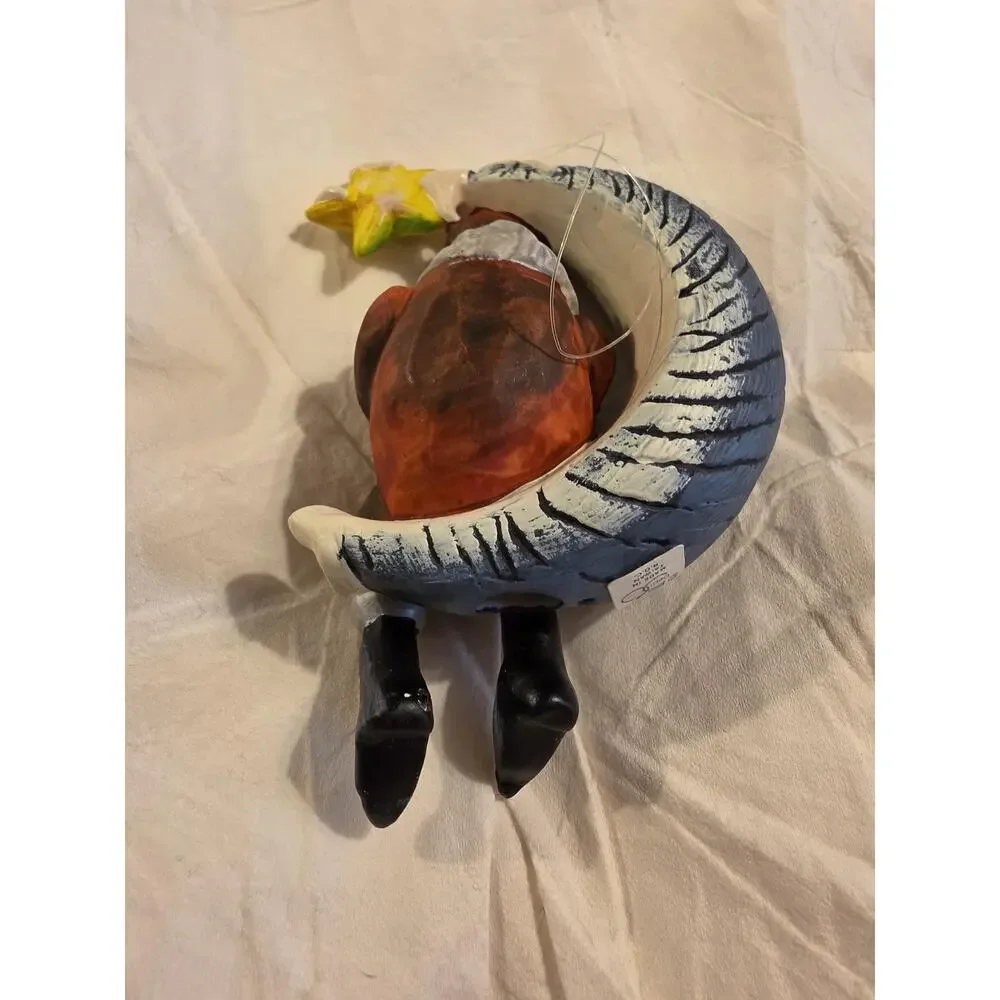Department 56 Santa in a Moon Ornament